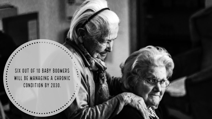 Two Senior Women Hugging Each Other