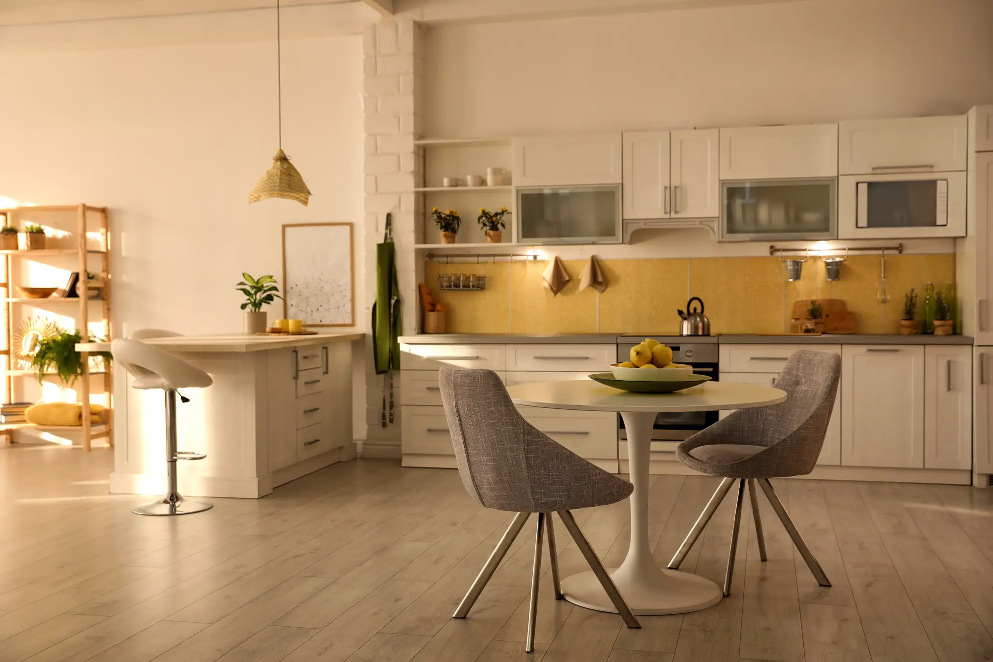 view of bright open kitchen
