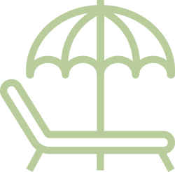 a green graphic resembling vacation time